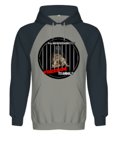 Freedom To Animals Orjinal Reglan Hoodie Unisex Sweatshirt