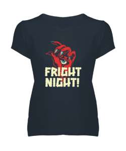 Fright Night - Korku Gecesi Füme Kadın V Yaka Tişört