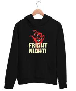 Fright Night - Korku Gecesi Siyah Unisex Kapşonlu Sweatshirt