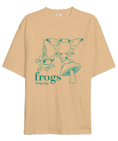 Frogs Kurbağalar Oversize Unisex Tişört