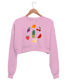 Fruits Kadın Crop Sweatshirt