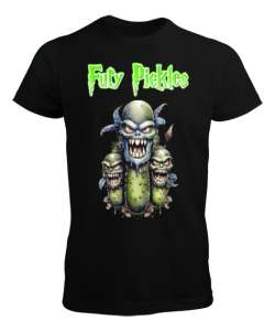 Fury Pickles Siyah Erkek Tişört