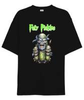 Fury Pickles Siyah Oversize Unisex Tişört - Thumbnail