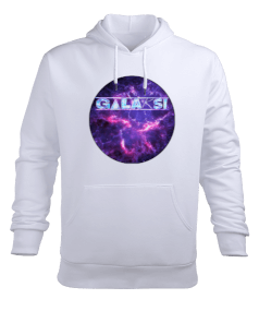 Galaksi Erkek Kapüşonlu Hoodie Sweatshirt