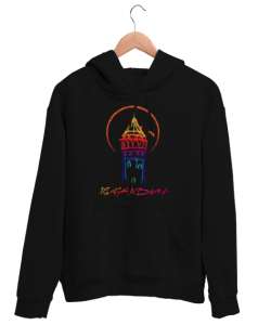 GALATA İSTANBUL Siyah Unisex Kapşonlu Sweatshirt