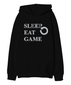 gamer Oversize Unisex Kapüşonlu Sweatshirt