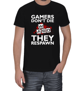 Gamers Respawn Erkek Tişört