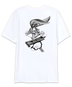 Gangster Bunny Beyaz Oversize Unisex Tişört