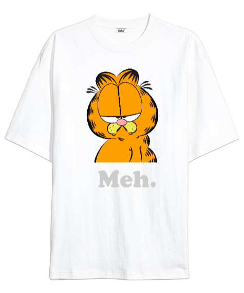 Tisho - GARF Beyaz Oversize Unisex Tişört