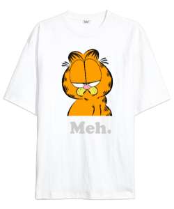 GARF Beyaz Oversize Unisex Tişört