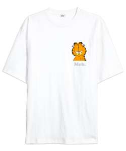 GARF Beyaz Oversize Unisex Tişört