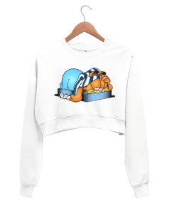 Garfield Crop Sweatshirt Kadın Kadın Crop Sweatshirt