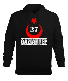 gaziantep, gaziantep şehir ,Türkiye,Türkiye bayrağı. Erkek Kapüşonlu Hoodie Sweatshirt