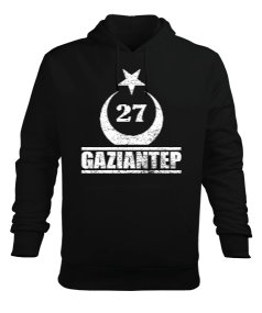 gaziantep, gaziantep şehir ,Türkiye,Türkiye bayrağı. Erkek Kapüşonlu Hoodie Sweatshirt