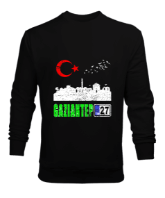 gaziantep, gaziantep şehir ,Türkiye,Türkiye bayrağı. Erkek Sweatshirt