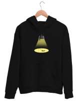 Gece Balıkçısı - Fishing Siyah Unisex Kapşonlu Sweatshirt - Thumbnail