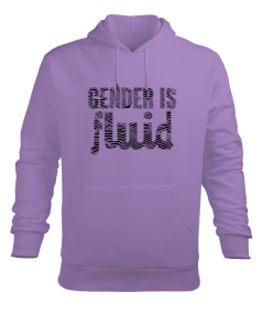 Gender is Fluid Erkek Kapüşonlu Hoodie Sweatshirt