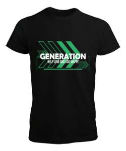 Generation Siyah Erkek Tişört