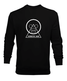 Geometri adam Erkek Sweatshirt