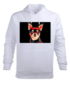 Gergin Chihuahua Erkek Kapüşonlu Hoodie Sweatshirt