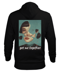 get me together. Erkek Kapüşonlu Hoodie Sweatshirt - Thumbnail