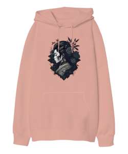 Geyşa - Japanese Geisha Yavru Ağzı Oversize Unisex Kapüşonlu Sweatshirt