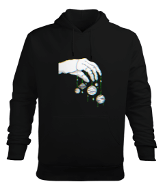 Gezegenler Erkek Kapüşonlu Hoodie Sweatshirt