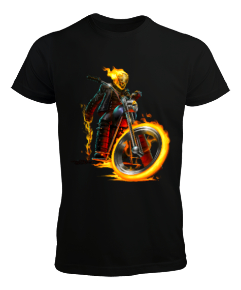 Tisho - Ghost Rider Siyah Erkek Tişört