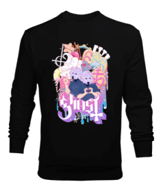 Ghost Rock Tasarım Baskılı Erkek Sweatshirt