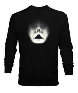 Ghost Skull Siyah Erkek Sweatshirt