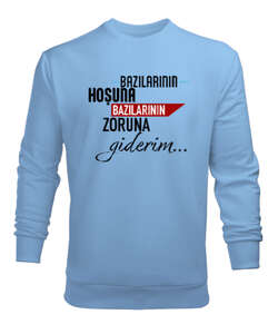 Giderim Buz Mavisi Erkek Sweatshirt