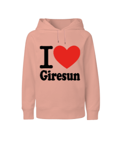 Giresun seviyorum baskılı kız Çocuk Unisex Hoodie Kapüşonlu