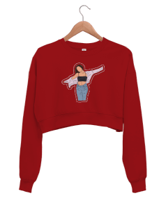 GİRL Kadın Crop Sweatshirt