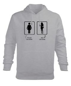 Girlfriend Erkek Kapüşonlu Hoodie Sweatshirt