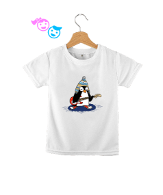 Gitar çalan penguen Çocuk Unisex