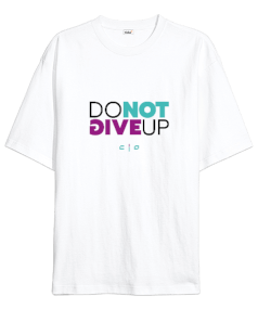 Give Up Oversize Unisex Tişört