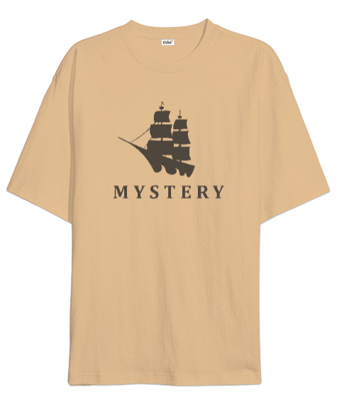 Tisho - Gizemli Yelkenli - Mystery Camel Oversize Unisex Tişört