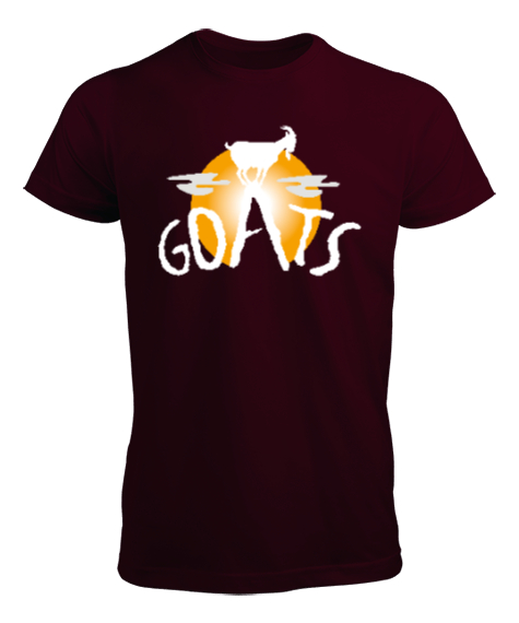 Goats - Keçi Bordo Erkek Tişört