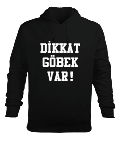 göbek Erkek Kapüşonlu Hoodie Sweatshirt