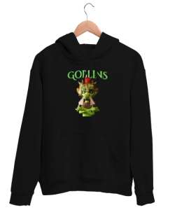 Goblin - Küçük Yaratık Siyah Unisex Kapşonlu Sweatshirt