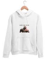 god of war Beyaz Unisex Kapşonlu Sweatshirt - Thumbnail