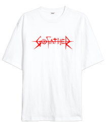 Godfather Beyaz Oversize Unisex Tişört