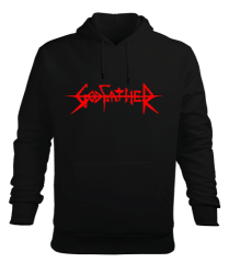 Godfather Siyah Erkek Kapüşonlu Hoodie Sweatshirt