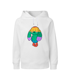 Gökkuşağı ayıcıklı Çocuk Unisex Hoodie Kapüşonlu