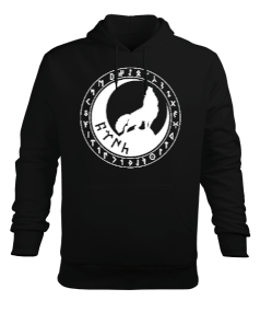 Göktürk logosu,Türkiye. Erkek Kapüşonlu Hoodie Sweatshirt