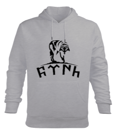 Göktürk Yazılı Erkek Kapüşonlu Hoodie Sweatshirt