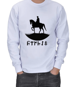 GÖKTÜRKÇE ATATÜRK YAZILI VE ATATÜRK BASKILI ERKEK SWEATSHIRT