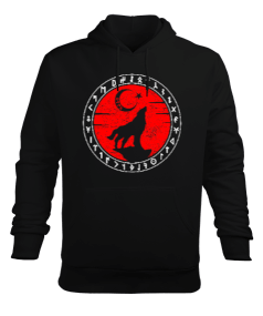 Göktürk,Göktürk logosu,Türkiye. Erkek Kapüşonlu Hoodie Sweatshirt