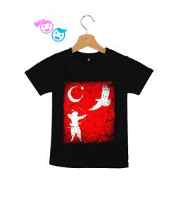 Göktürk,Göktürk logosu,Türkiye. Siyah Çocuk Unisex