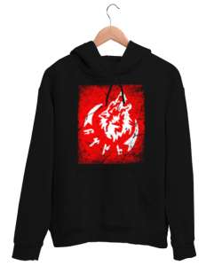 Göktürk,Göktürk logosu,Türkiye. Siyah Unisex Kapşonlu Sweatshirt